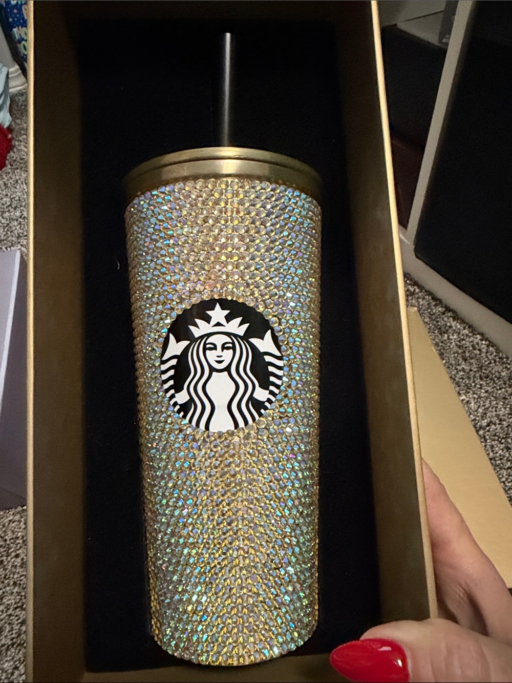 25 anniversary Starbucks Rhinestone Tumbler2023 Philippines Gold